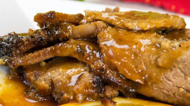 Read more about the article Χοιρινες φετες με μαρμελαδα πορτοκαλι!!